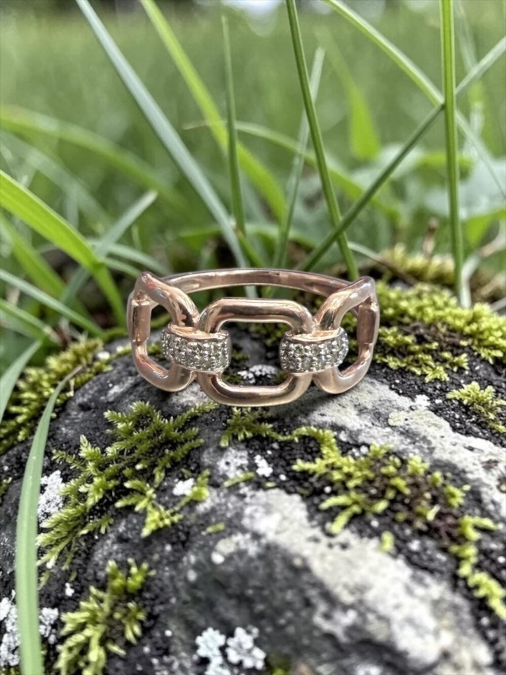 10k Rose Gold Open Link Ring
